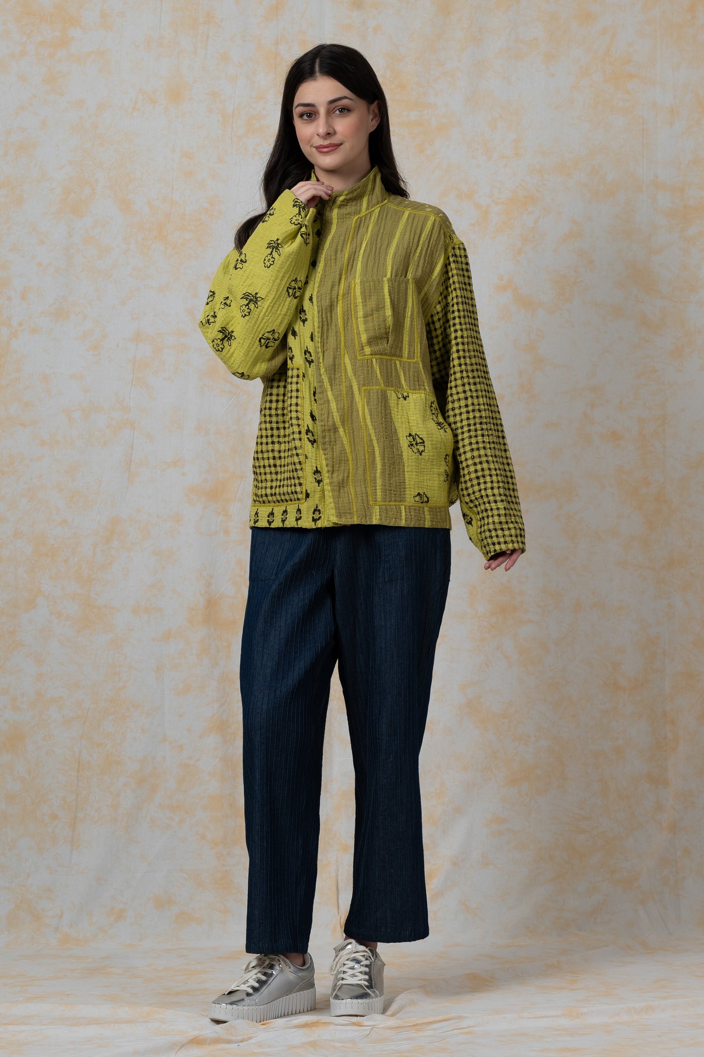 BBK PATCH KANTHA-MEN'S BLOUSON - bl-bbp4040-lim-