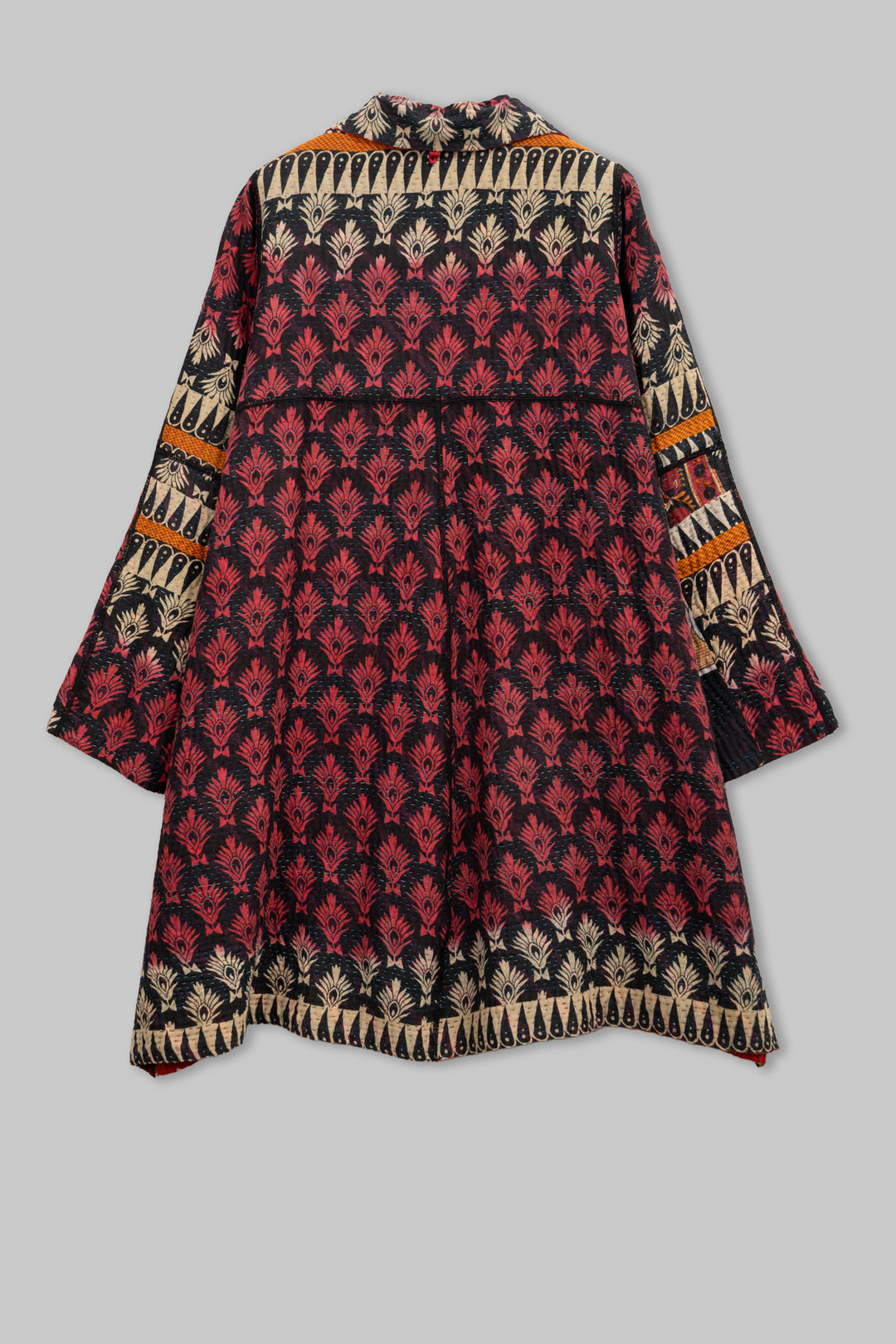 Vintage Cotton Kantha A-Line Duster