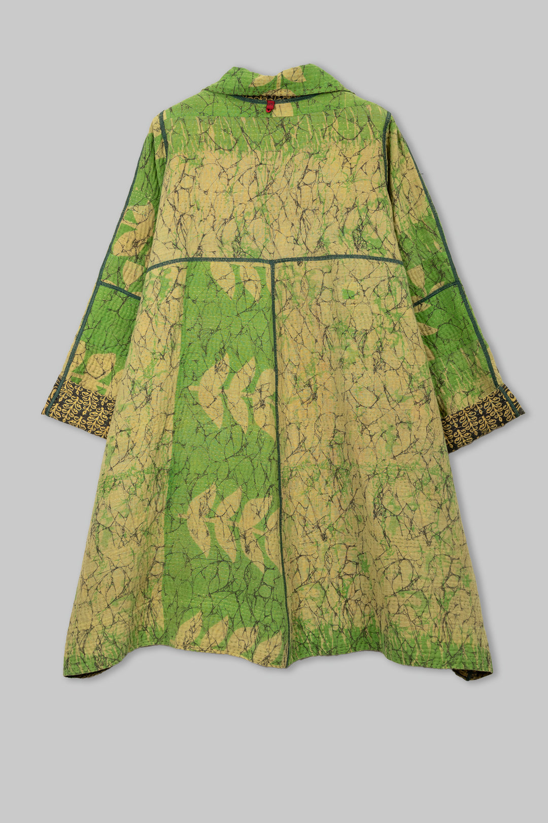 Vintage Cotton Kantha  A-Line Duster