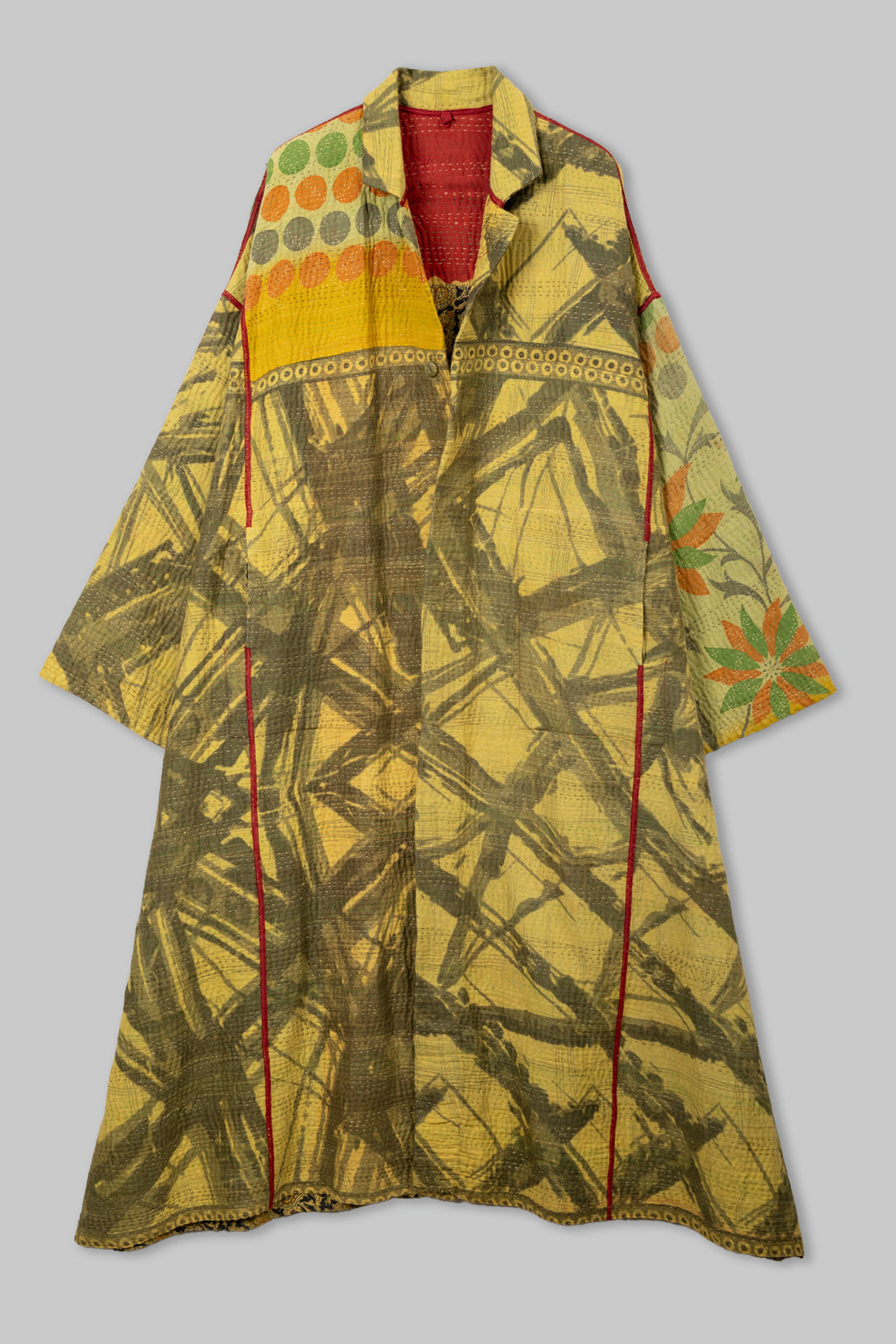 Vintage Cotton Kantha Oversized Coat