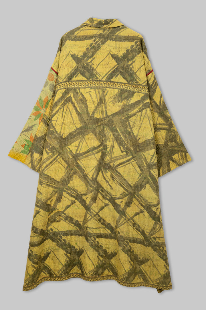 Vintage Cotton Kantha Oversized Coat