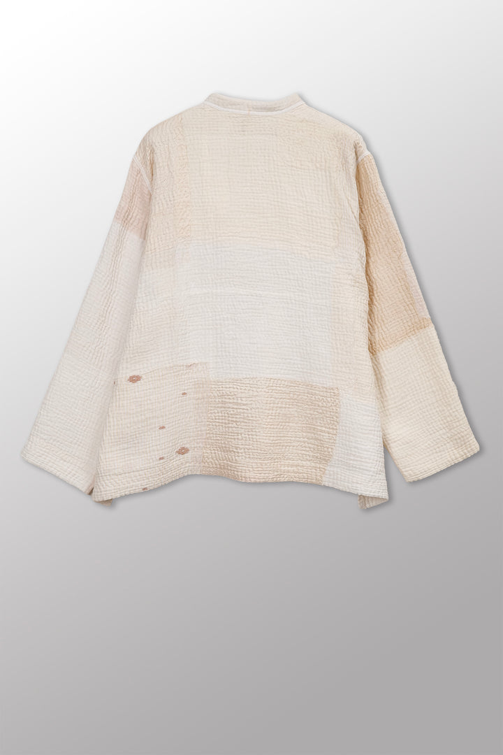 Frayed Patch Kantha Kaftan JKT Short