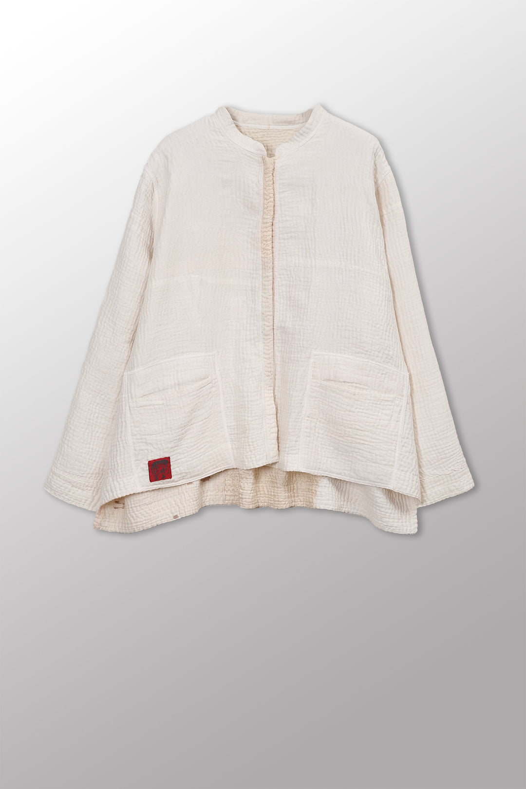 Frayed Patch Kantha Kaftan JKT Short