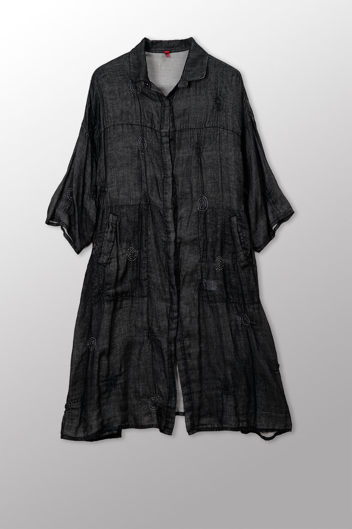 Spiral Kanrha 3/4 SLV. Shirt Dress
