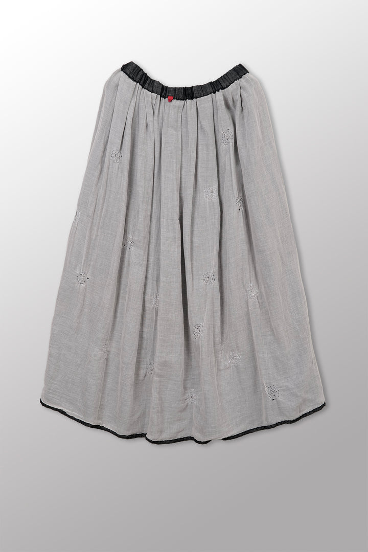 Spiral Kantha Tucked Gather Skirt