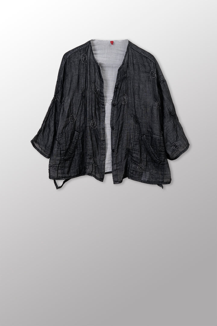 Spiral Kantha Crew Neck JKT