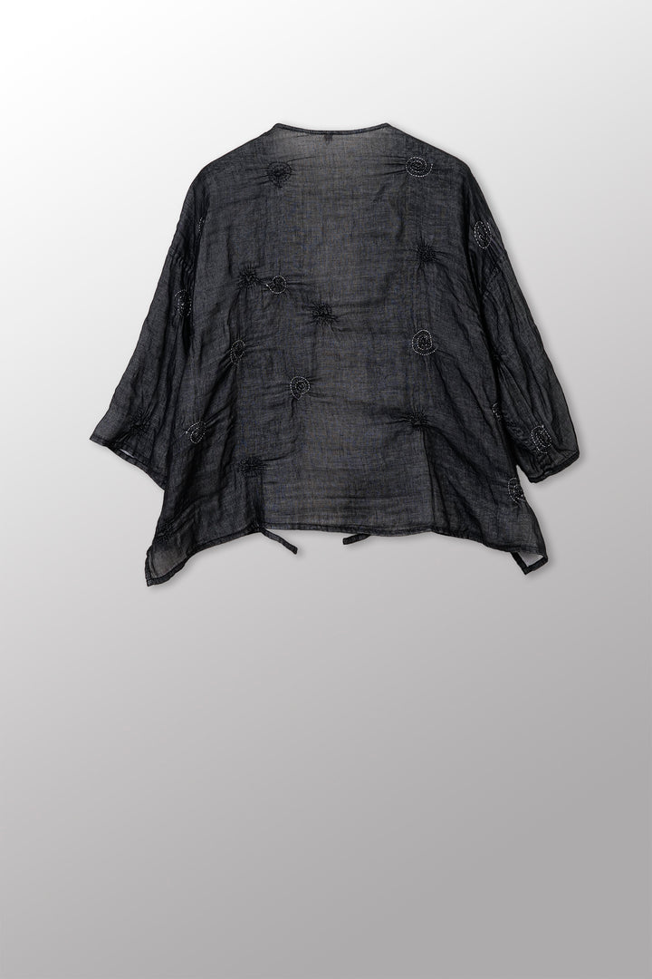 Spiral Kantha Crew Neck JKT