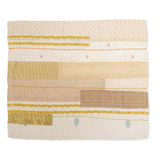 New Dawn Jewel Striped Placemats  (set of 2)  - Ivory