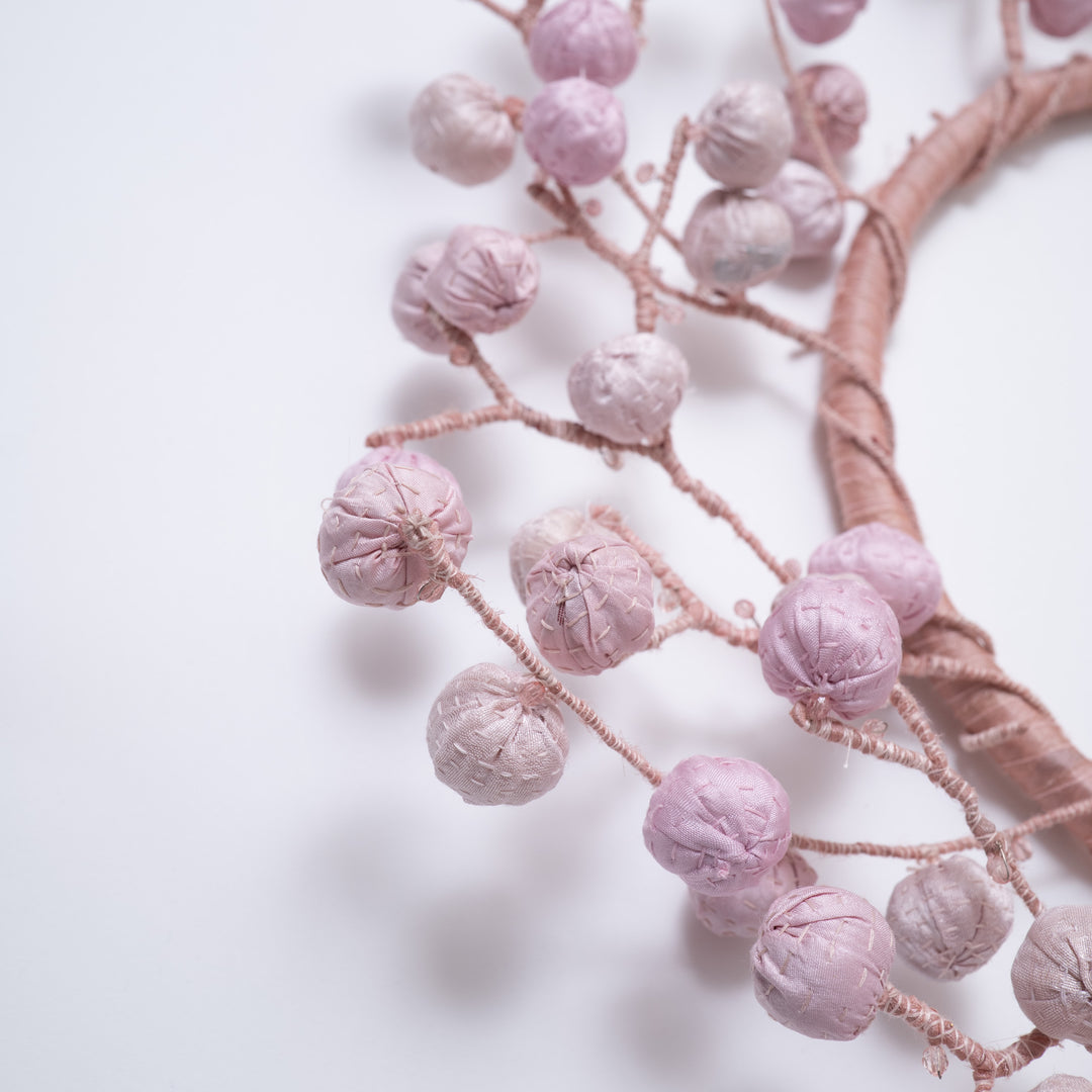 Pastel Pink Kantha Wreath