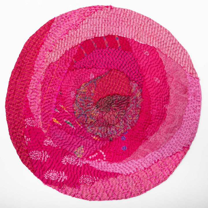 Printed Fray Pink Rose Placemat - Set of 2