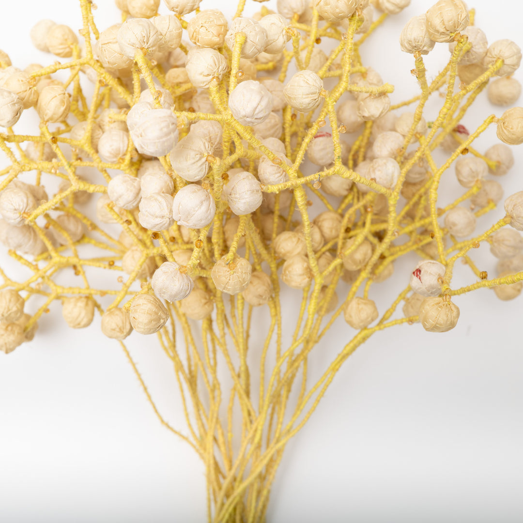 Pastel Yellow Kantha Bouquet