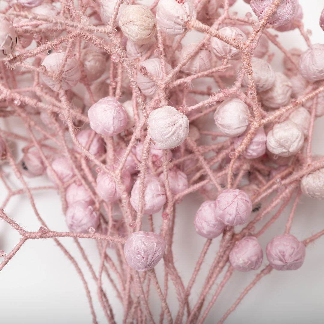 Pastel Pink Kantha Bouquet
