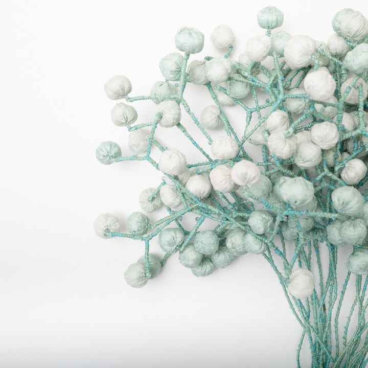 Pastel Sage Kantha Bouquet