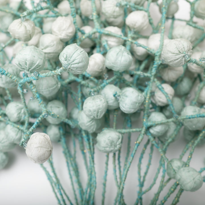 Pastel Sage Kantha Bouquet