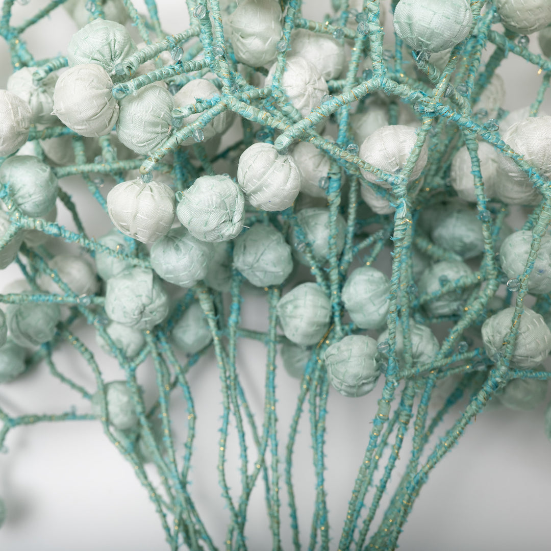 Pastel Sage Kantha Bouquet