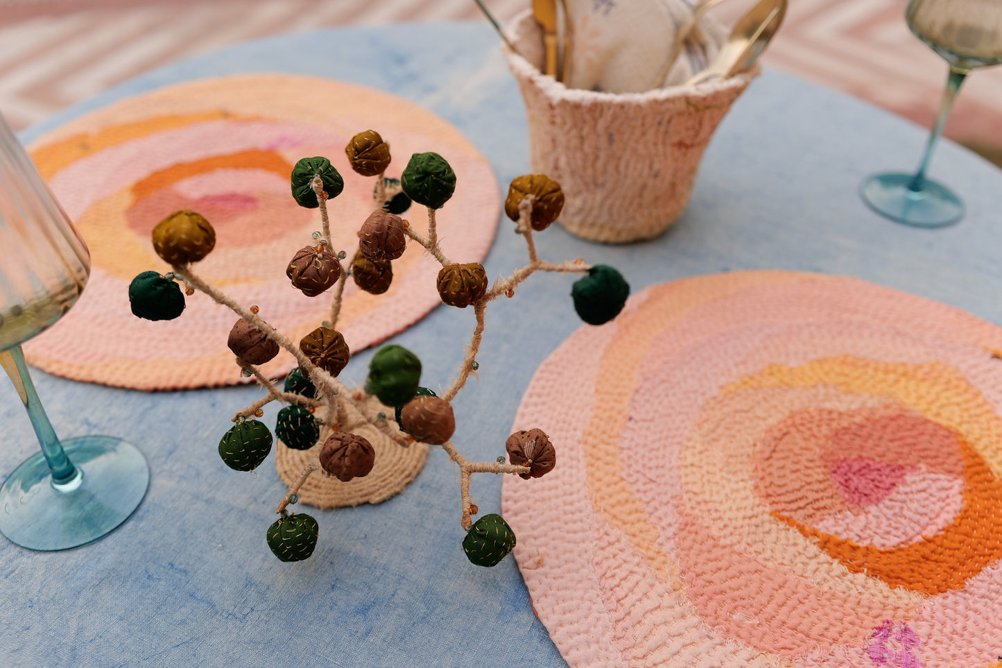 Greenlake  Twig Tree (metallic kantha)