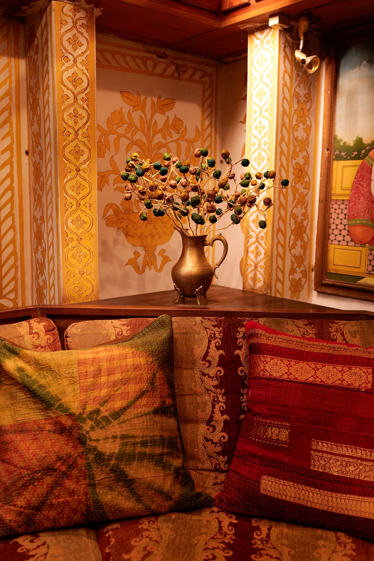 Green Lake Bouquet (metallic kantha)