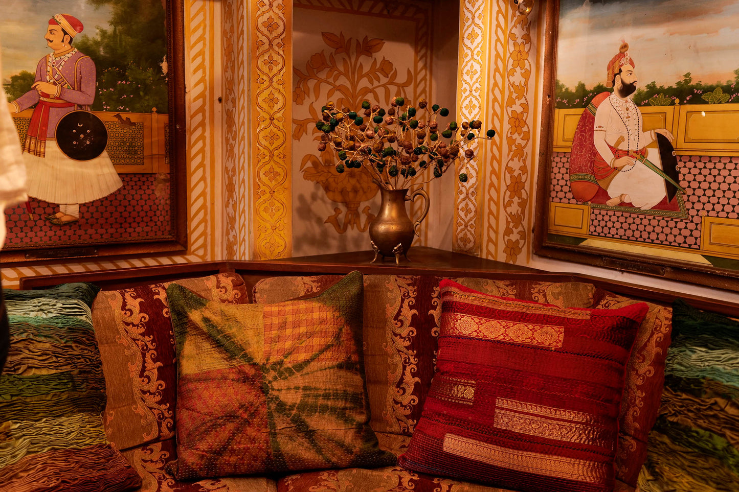 Green Lake Bouquet (metallic kantha)