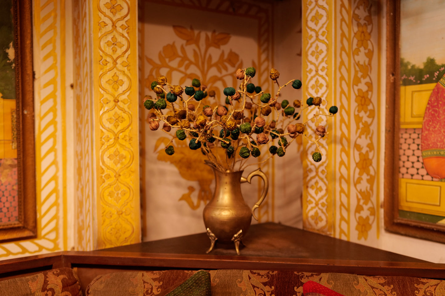 Green Lake Bouquet (metallic kantha)