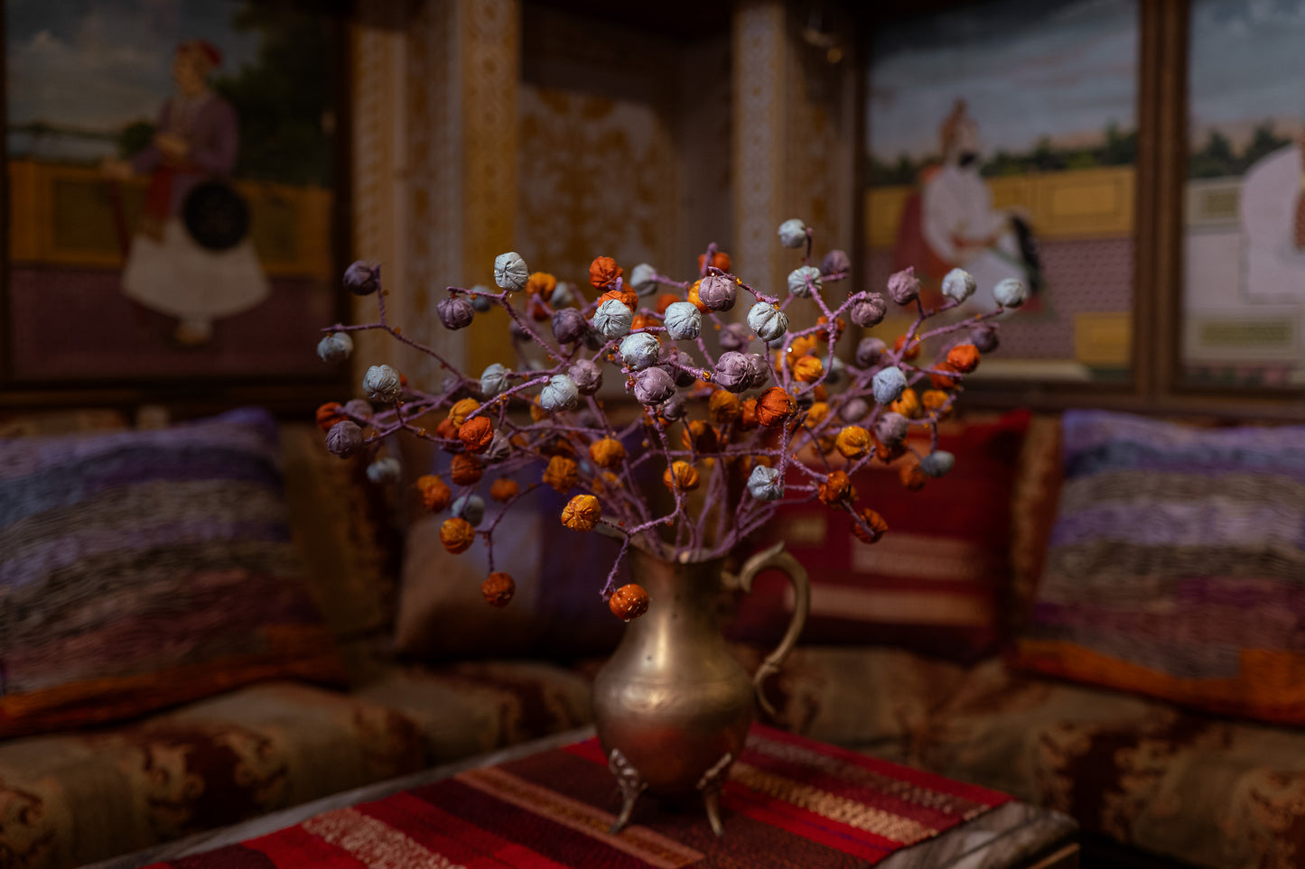 Prime Rose Bouquet (metallic kantha)