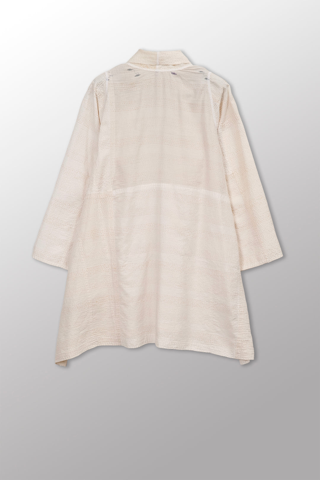Jaipur White Kantha A-Line JKT