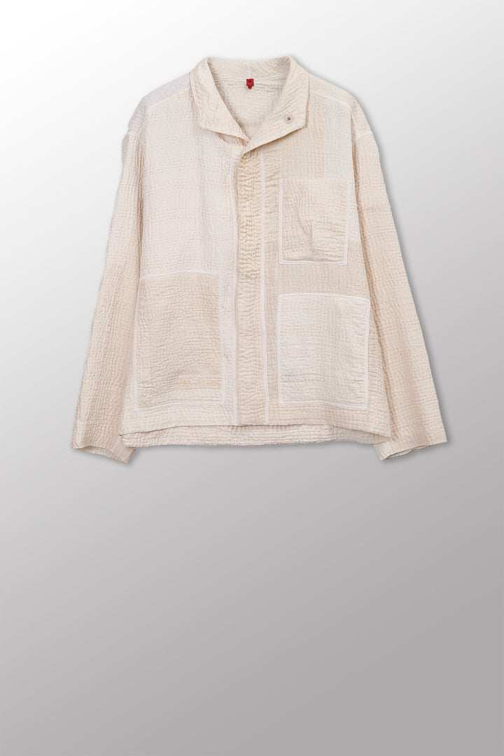 Jaipur White Kantha Men&