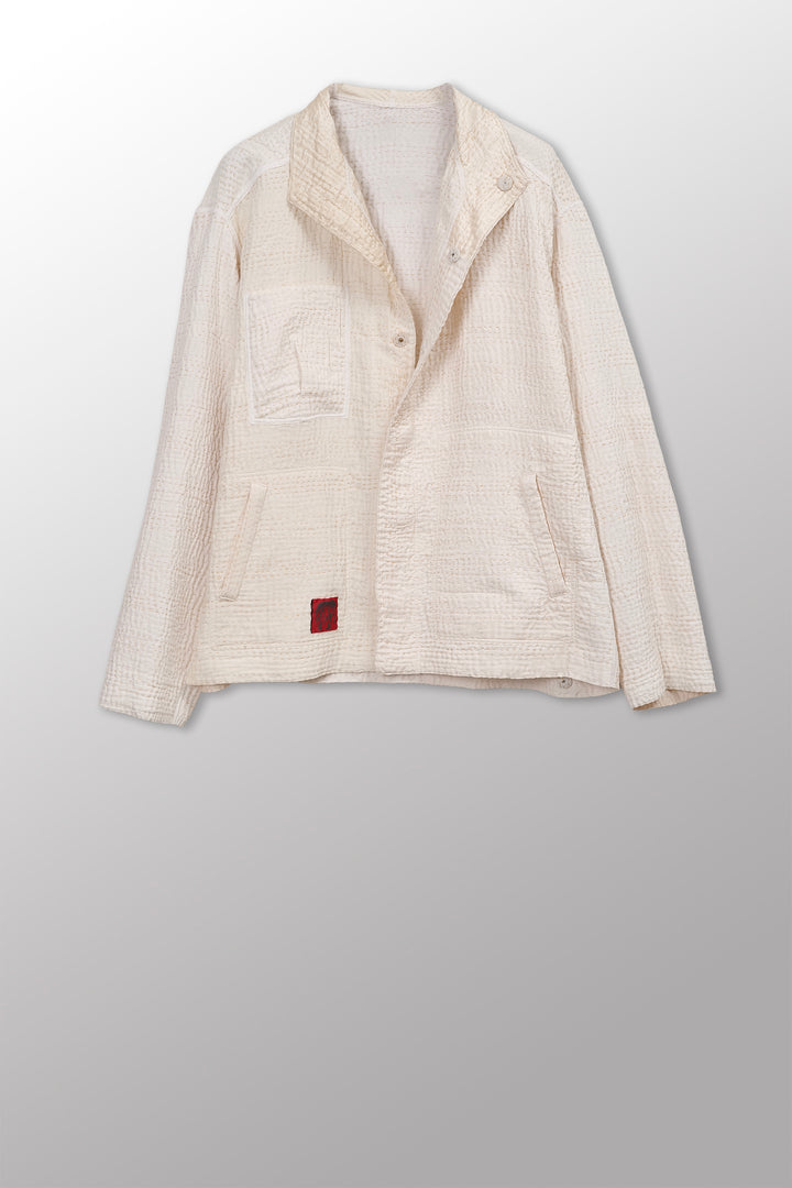 Jaipur White Kantha Men&