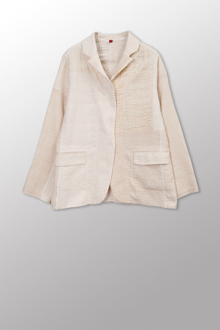 Jaipur White Kantha Basic Jkt