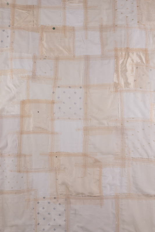 Kantha Mosaic Patch Curtain - Ivory