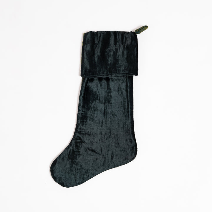 Green Jewel Striped Stocking