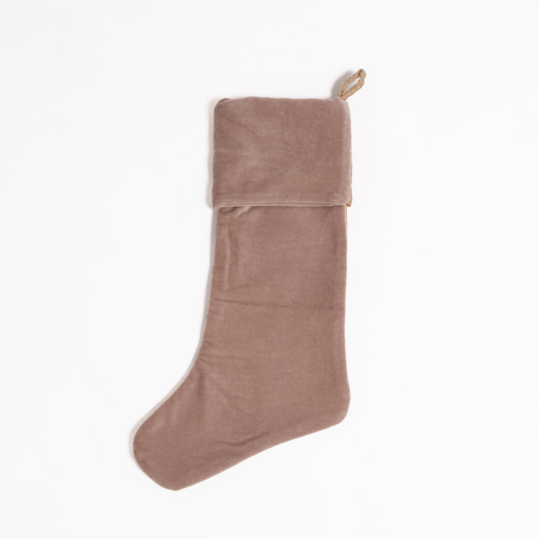 Ivory Jewel Striped Stocking