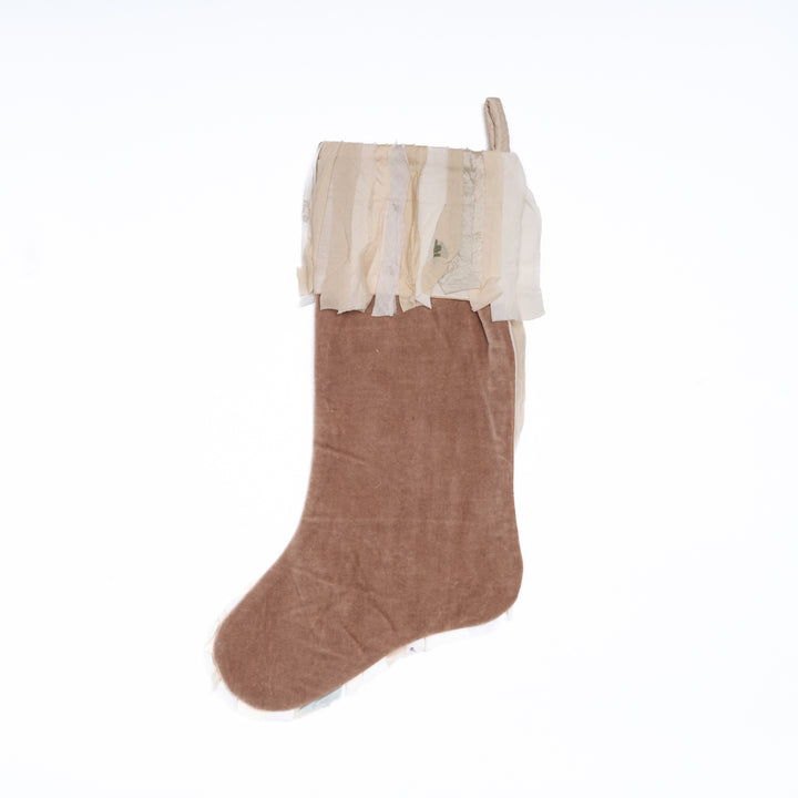 Ivory Wavy Striped Stocking