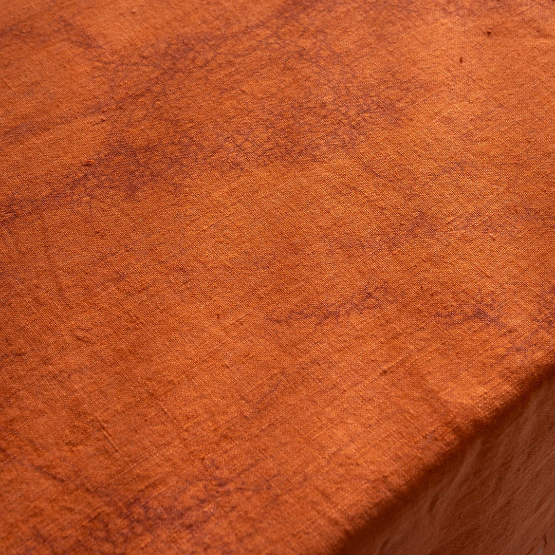 Linen Mud Dye  Kantha Utopia Table Cover
