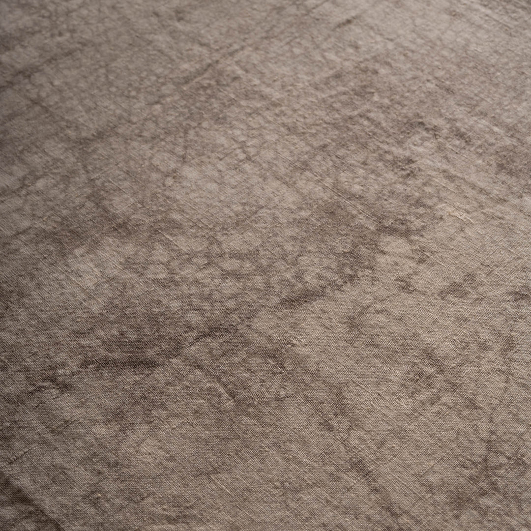 Linen Mud Dye  Kantha  New Dawn Table Cover