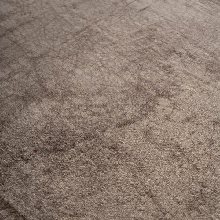Linen Mud Dye  Kantha  New Dawn Table Cover