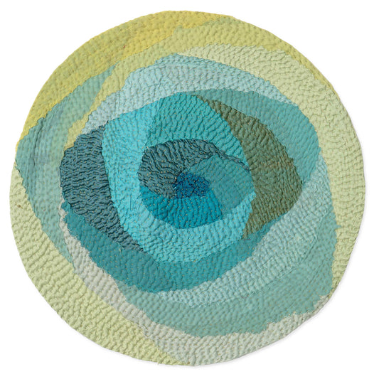 Rose fray patch hand made kantha Margherita Placemat ( Set of 2)