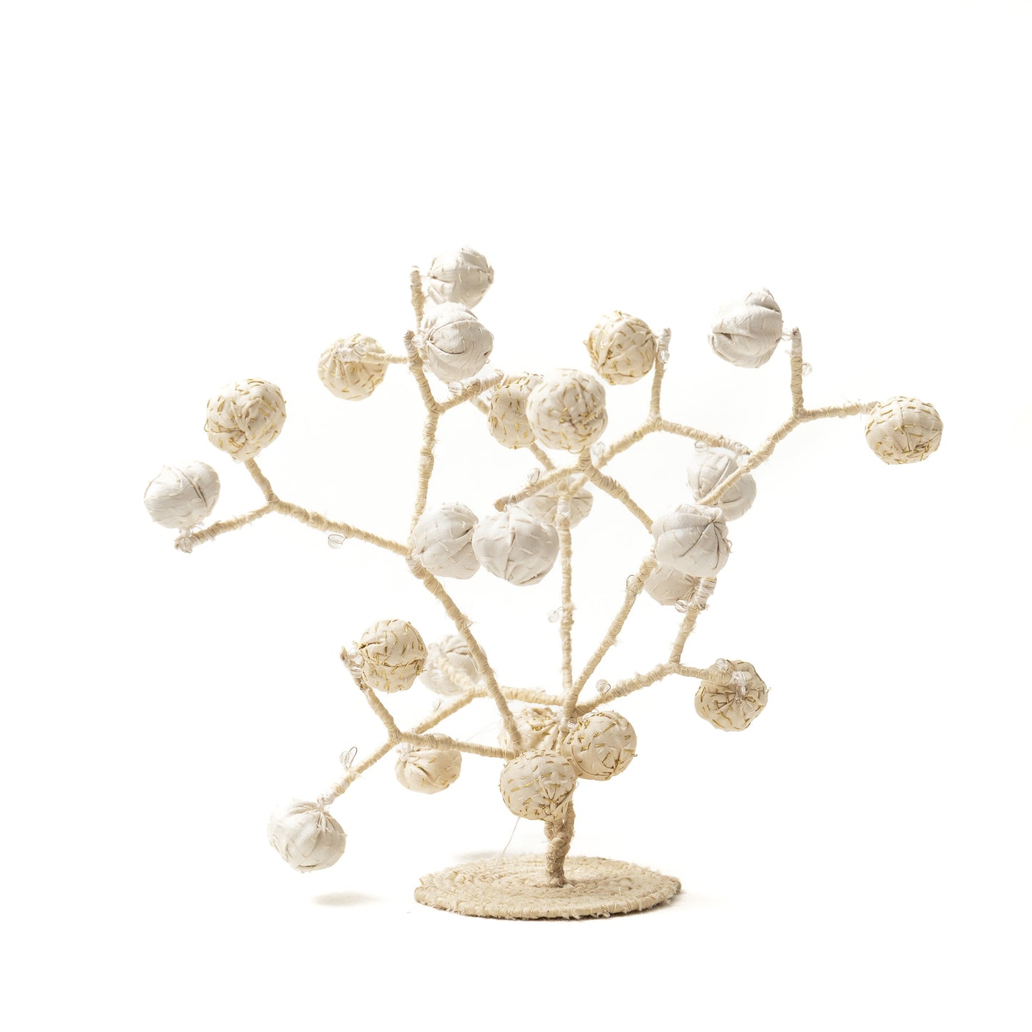Ivory Twig Tree (metallic kantha)