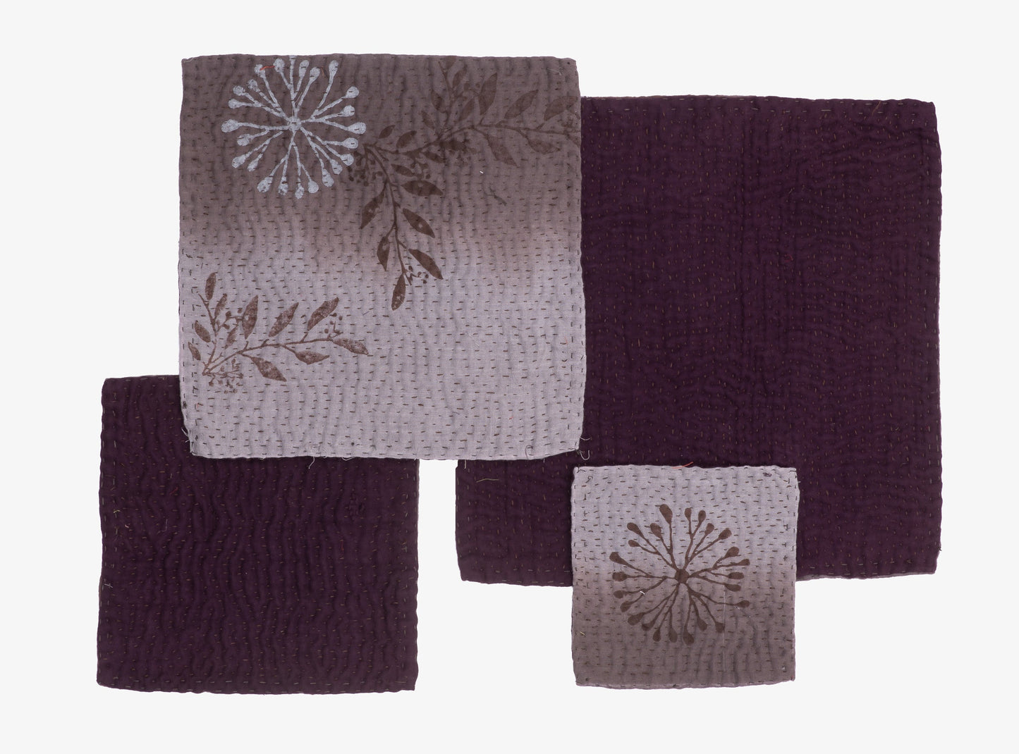 Ombre Handmade Coasters - Chocolate ( Set of 2)