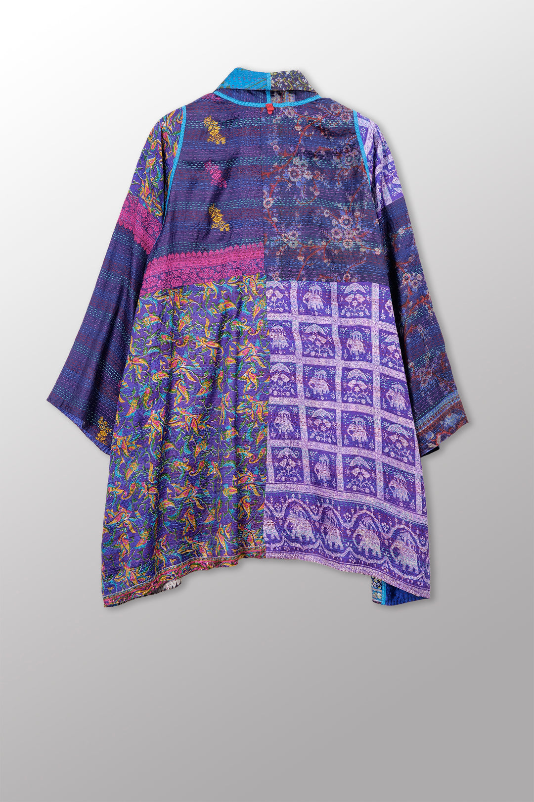 Vintage Silk Kantha A-Line JKT