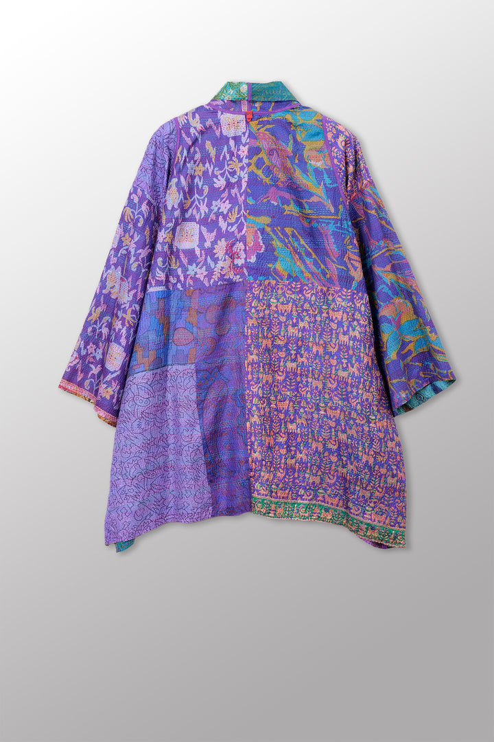 Vintage Silk Kantha A - Line JKT
