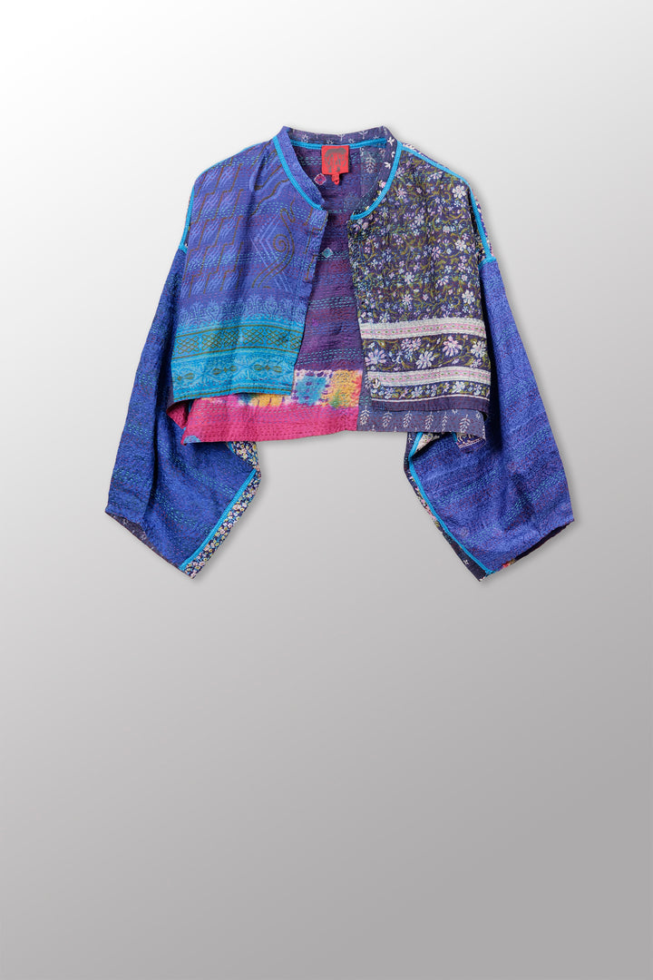 Vintage Silk Kantha Sleeve JKT- sv2090