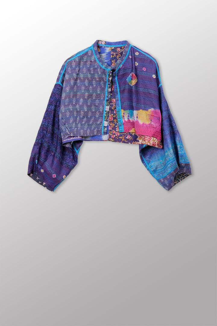 Vintage Silk Kantha Sleeve JKT- sv2090