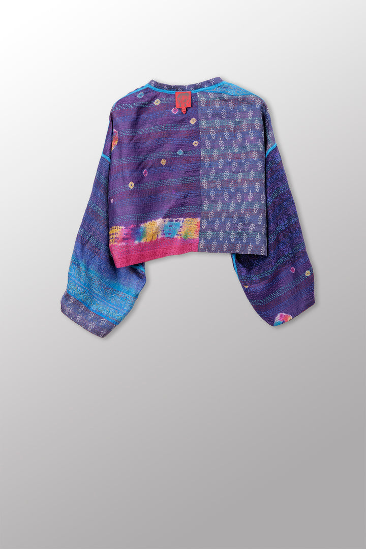 Vintage Silk Kantha Sleeve JKT- sv2090
