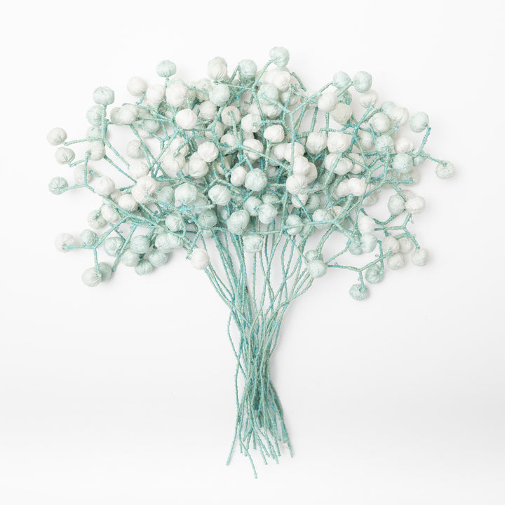Pastel Sage Kantha Bouquet