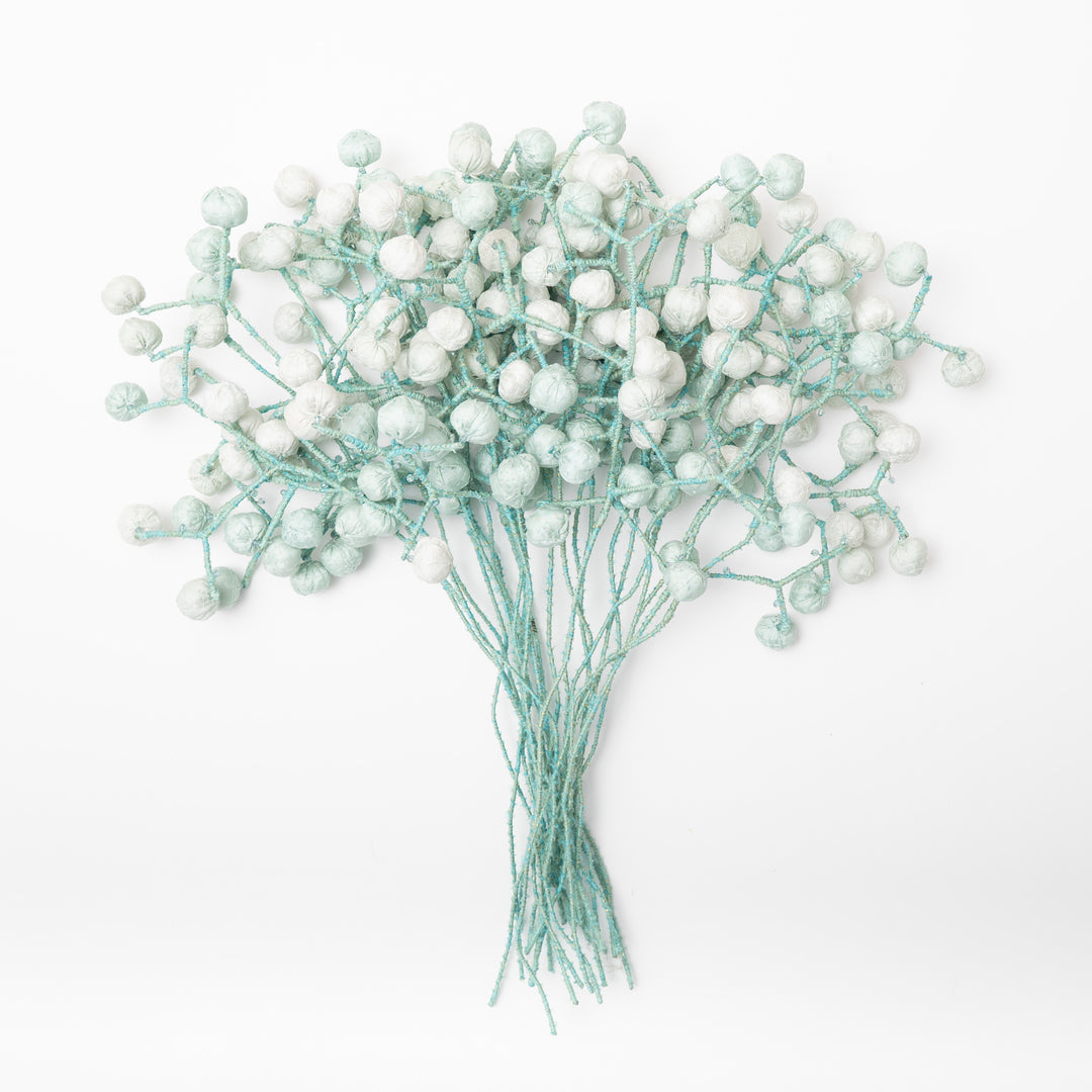 Pastel Sage Kantha Bouquet