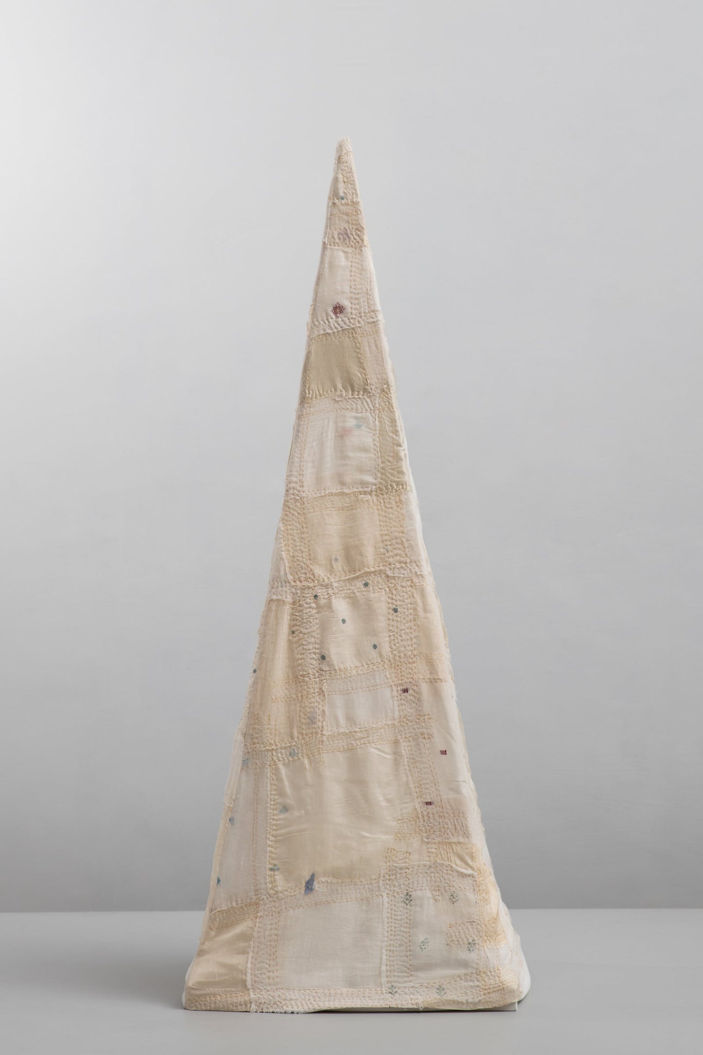 Vintage Fray Patch floor Lamp Pyramid 90" x 25" inches / 228 cm x 63 cm