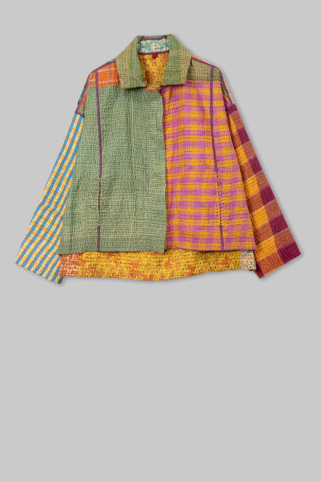 Lotus Veda Kantha Cropped Shirt JKT
