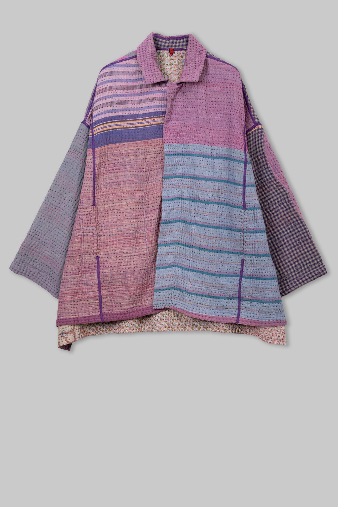 Lotus Veda Kantha OverSized Mini Coat