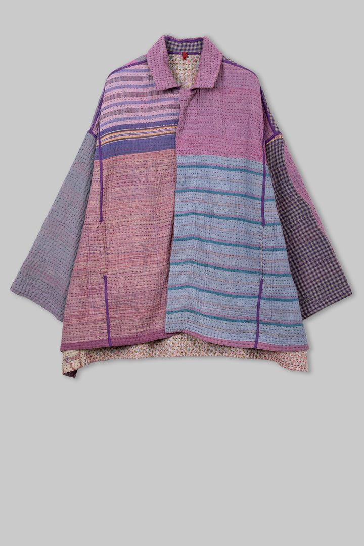 Lotus Veda Kantha OverSized Mini Coat