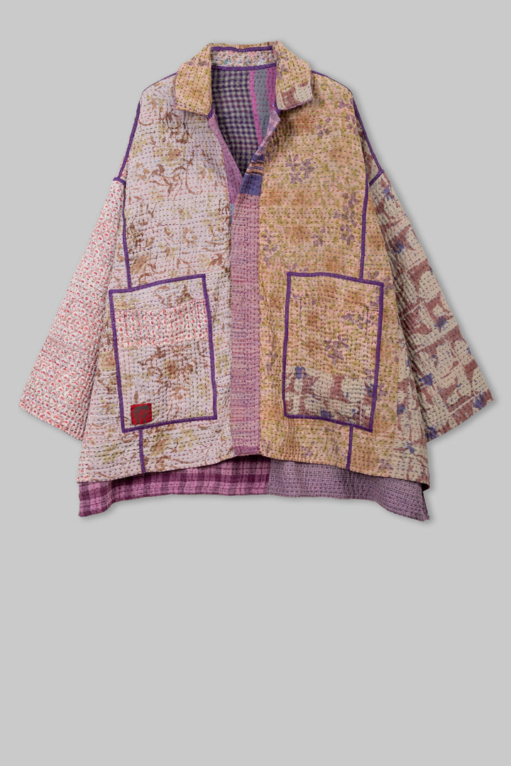 Lotus Veda Kantha OverSized Mini Coat